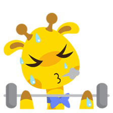 Gimboo, funny little giraffe sticker #2706486