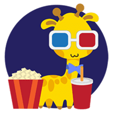 Gimboo, funny little giraffe sticker #2706490