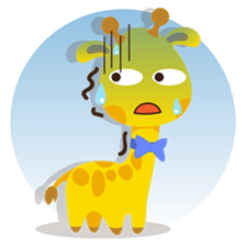 Gimboo, funny little giraffe sticker #2706494