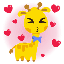 Gimboo, funny little giraffe sticker #2706495