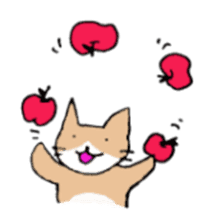 Apple and cats sticker #2706982