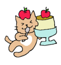 Apple and cats sticker #2706984
