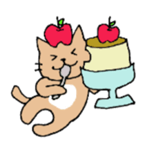 Apple and cats sticker #2706984