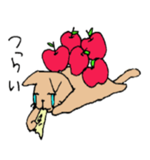 Apple and cats sticker #2706986