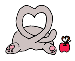 Apple and cats sticker #2707010