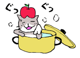 Apple and cats sticker #2707018