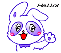 Kawaii Usa-Neko-Panda sticker #2707175