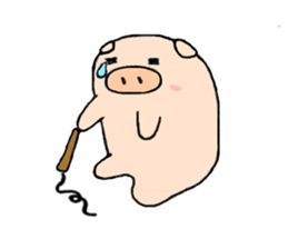 kind of pig(animal sticker) sticker #2707450
