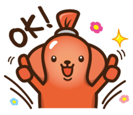 sausage dog sticker #2707582