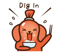 sausage dog sticker #2707591