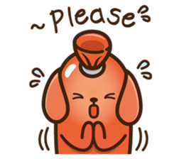 sausage dog sticker #2707597