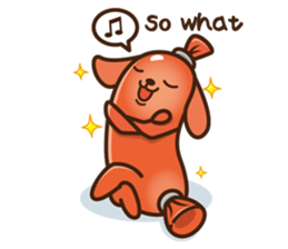 sausage dog sticker #2707608