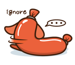sausage dog sticker #2707615