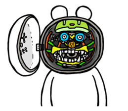 Cyber White Bear (English ver.) sticker #2707820