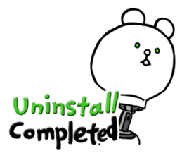 Cyber White Bear (English ver.) sticker #2707823