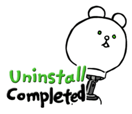 Cyber White Bear (English ver.) sticker #2707823