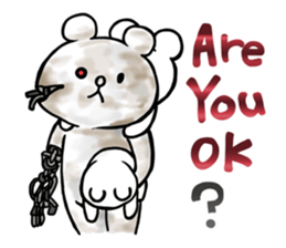 Cyber White Bear (English ver.) sticker #2707826