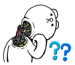 Cyber White Bear (English ver.) sticker #2707827