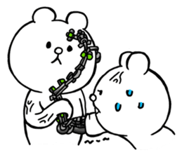 Cyber White Bear (English ver.) sticker #2707830