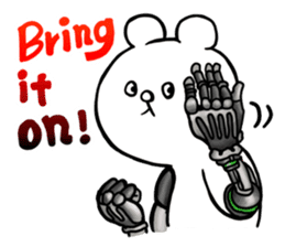 Cyber White Bear (English ver.) sticker #2707833