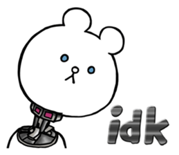 Cyber White Bear (English ver.) sticker #2707835