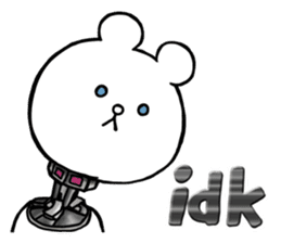 Cyber White Bear (English ver.) sticker #2707835