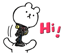 Cyber White Bear (English ver.) sticker #2707836