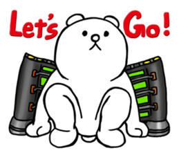 Cyber White Bear (English ver.) sticker #2707839