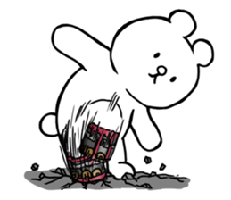 Cyber White Bear (English ver.) sticker #2707843