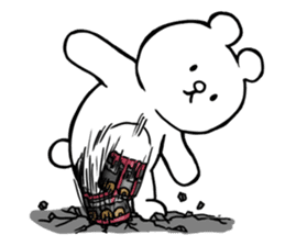 Cyber White Bear (English ver.) sticker #2707843