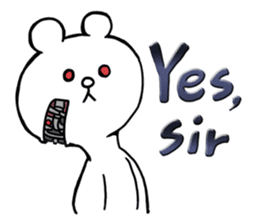 Cyber White Bear (English ver.) sticker #2707848