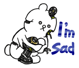 Cyber White Bear (English ver.) sticker #2707849