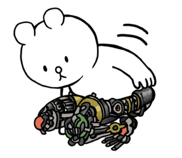 Cyber White Bear (English ver.) sticker #2707853