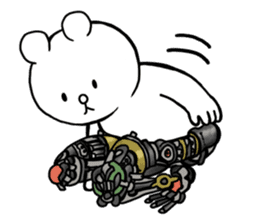Cyber White Bear (English ver.) sticker #2707853