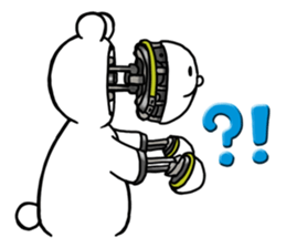 Cyber White Bear (English ver.) sticker #2707857