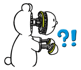 Cyber White Bear (English ver.) sticker #2707857