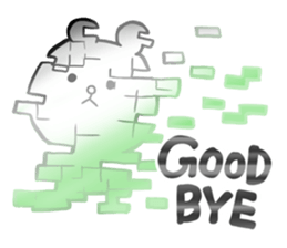 Cyber White Bear (English ver.) sticker #2707858