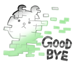 Cyber White Bear (English ver.) sticker #2707858