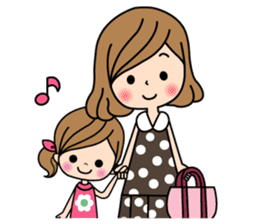 It is a mom and a baby pleasantly sticker #2708979