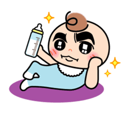 It is a mom and a baby pleasantly sticker #2709009