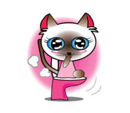 Baby Cat pink pink sticker #2709464