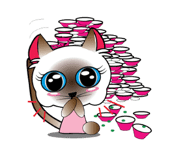 Baby Cat pink pink sticker #2709473