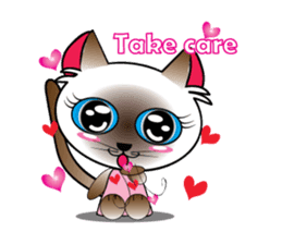 Baby Cat pink pink sticker #2709480