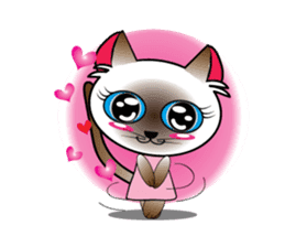 Baby Cat pink pink sticker #2709481