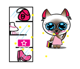 Baby Cat pink pink sticker #2709485