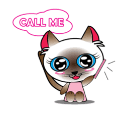 Baby Cat pink pink sticker #2709492