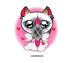 Baby Cat pink pink sticker #2709497