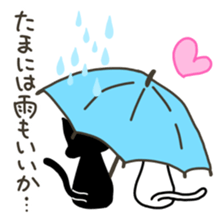 Weather forecast cat Kurokuro sticker #2709576