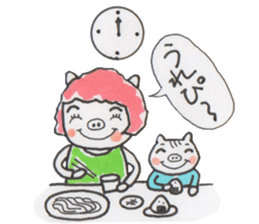 Mrs.BUTAYAMA and Mrs.NEKOYAMA sticker #2709834