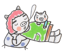 Mrs.BUTAYAMA and Mrs.NEKOYAMA sticker #2709844